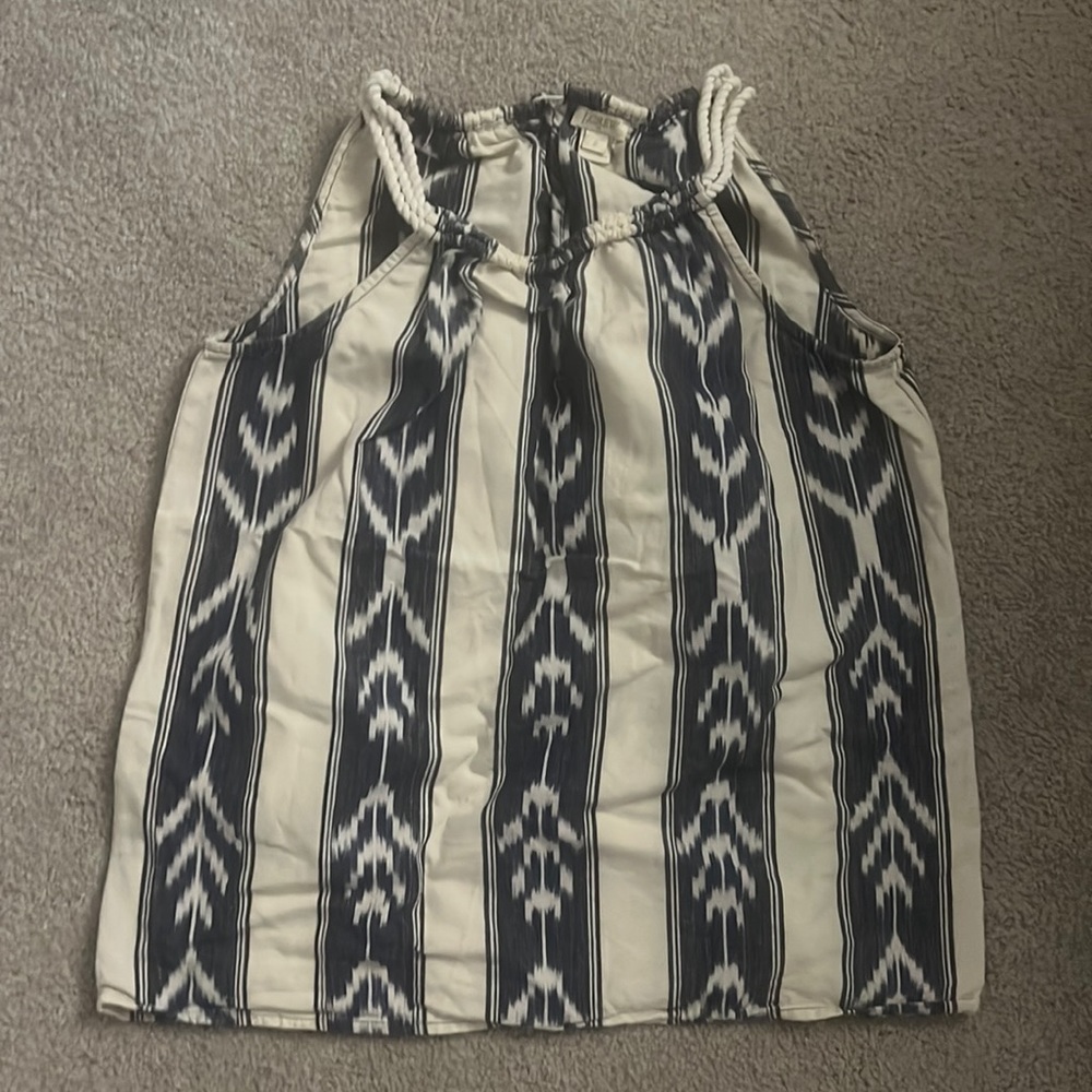 J crew blue white top 2